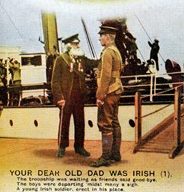 Photographic postcard "YOUR DEAR OLD DAD WAS IRISH (1)