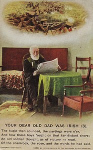 Photographic postcard "YOUR DEAR OLD DAD WAS IRISH (3)"