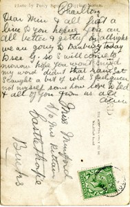 Reverse of postcard "from Charlton"