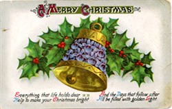 Illustrated postcard "A Merry Christmas".