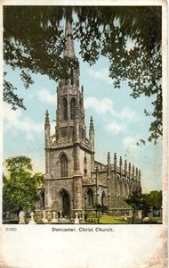 Photographic postcard "Doncaster, Christ Church"