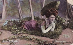 Photographic postcard "Miss E Firth"
