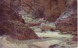 Photographic postcard "Rocks at New Quay"