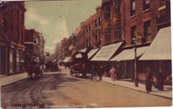 Photographic postcard: "George Street, Richmond Surrey"