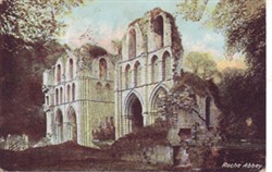 Illustrated postcard "Roche Abbey"