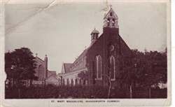 Photographic postcard "St Mary Magdalene, Wandsworth Common"