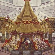 Photographic postcard: "Canada's Red Grain Hopper Franco- British Exhibition, London 1908"
