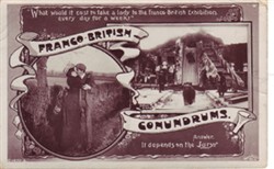 Photographic postcard: "Franco- British Conundrums"