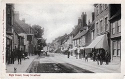 Postcard of the High Street, Stony Stratford