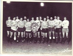 Olney RFC team wins the 1976 Lewis Shield for the first time