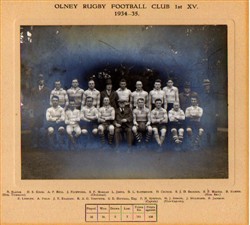 Olney RFC 1st XV team 1934-35