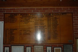 Two photographs of Olney RUFC Honours Board