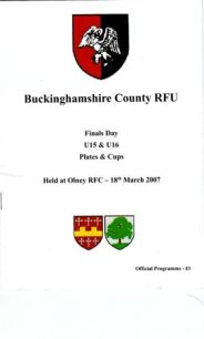 Buckinghamshire County RFU U15s & U16s Finals Day
