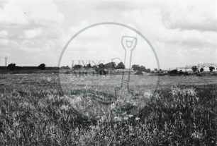 Photograph of land between Bradwell Abbey and Stacey Hill Farm (1971).