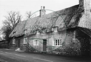 Photograph of Old Bradwell cottages (1971).