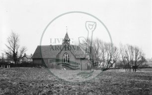 Photograph of old school chapel Loughton Upon the Green (1971).