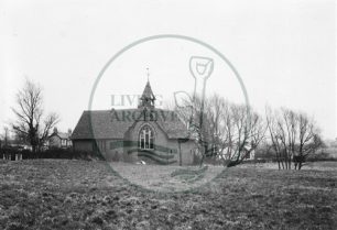 Photograph of old school chapel Loughton Upon the Green (1971).