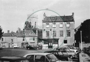 Photograph of Stony Stratford Market Square (1971).