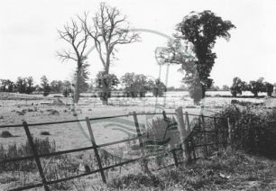 Photograph of fields from Peartree Bridge (1971).