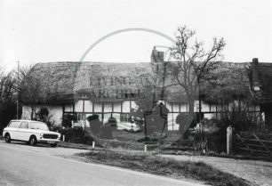 Photograph of cottages at Caldecotte (1971).