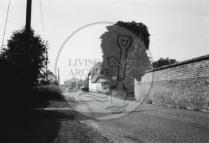 Photograph of Milton Keynes village road going into the village (1971).