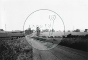 Photograph of road between New Bradwell and Old Bradwell (1971).