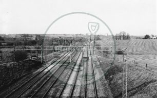 Photograph of railway lines at Old Bradwell 1974.