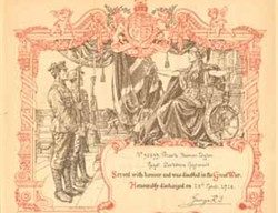 Certificate of honourable discharge.