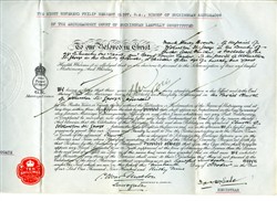 Marriage licence for Frank H. Brown and Beryl L. Taylor.