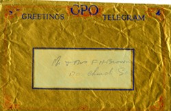 Telegram envelope.