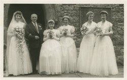 Wedding photograph of Jean Goodman.