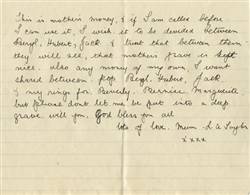 Letter from Louisa Taylor.