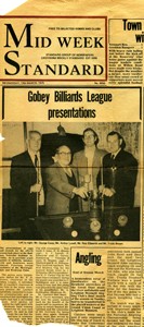 Gobey Billiards League presentations.