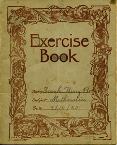 Exercise book for Mathematics.