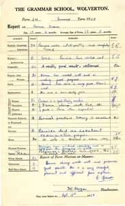 The Grammar School Wolverton report Summer 1957.