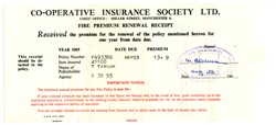 Fire Insurance Receipt.