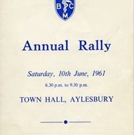Buckinghamshire Mothers' Clubs Annual Rally Programme.