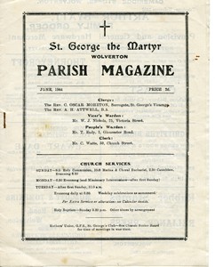St George the Martyr Wolverton Parish Magazine, June 1944.