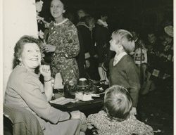 Beryl Brown with Graham and Hayley Edwards.