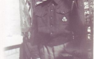 Frank Brown in his ARP Warden uniform.