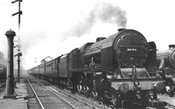 Royal Scot class at Bletchley Station (Accession Ref: RWS/P/242).
