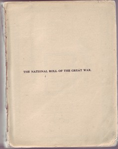 The National Roll of the Great War 1914-1918