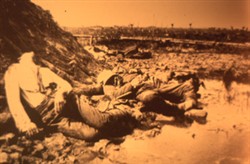Slide of soldiers at the front
