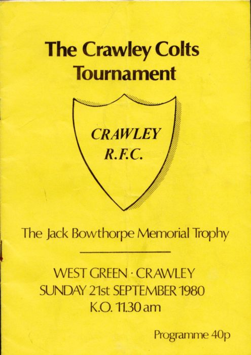 The Crawley Colts Tournament