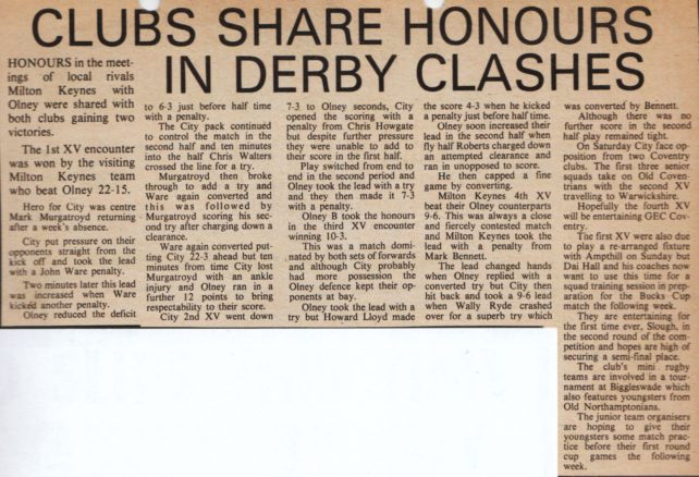 'Clubs Share Honours in Derby Clashes'