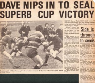 'Dave Nips in to seal Superb Cup Victory '