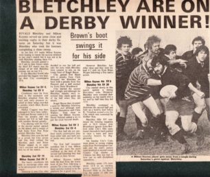 'Bletchley are on a Derby Winner'