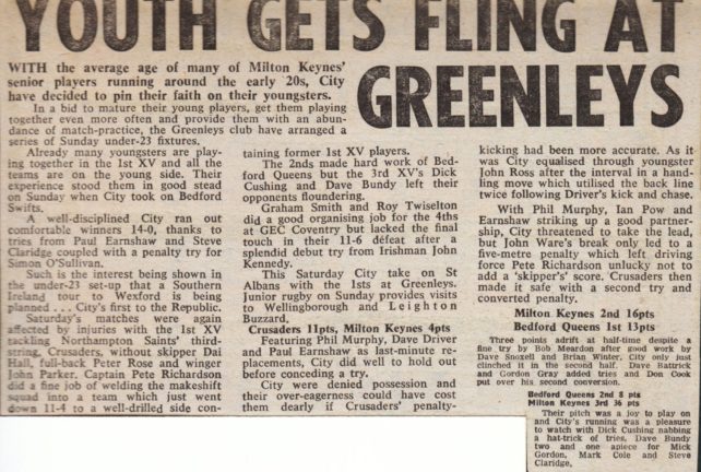 'Youth gets Fling at Greenleys';