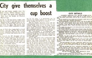 City give themselves a cup boost';
 'Rugby clubs are in top form';