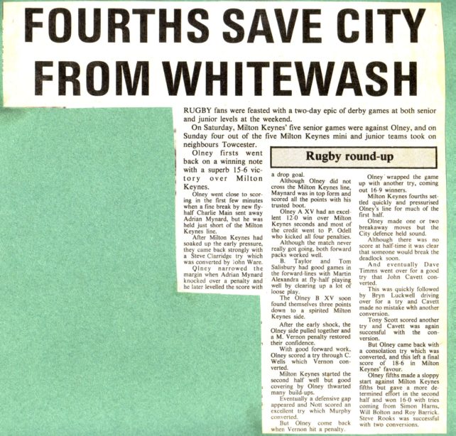 'Fourths save City from whitewash'